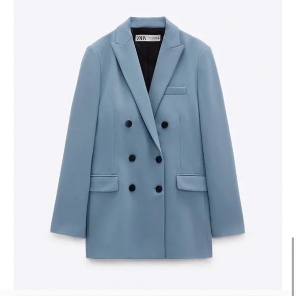 ZARA Double Breasted Oversized Blazer - Picture 8 of 10